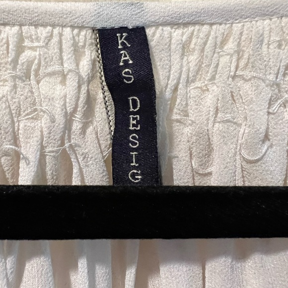 Kas Design sheer smocking peasant blouse - Picture 4 of 8